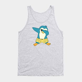 Dabbing Summer Penguin Cartoon Tank Top